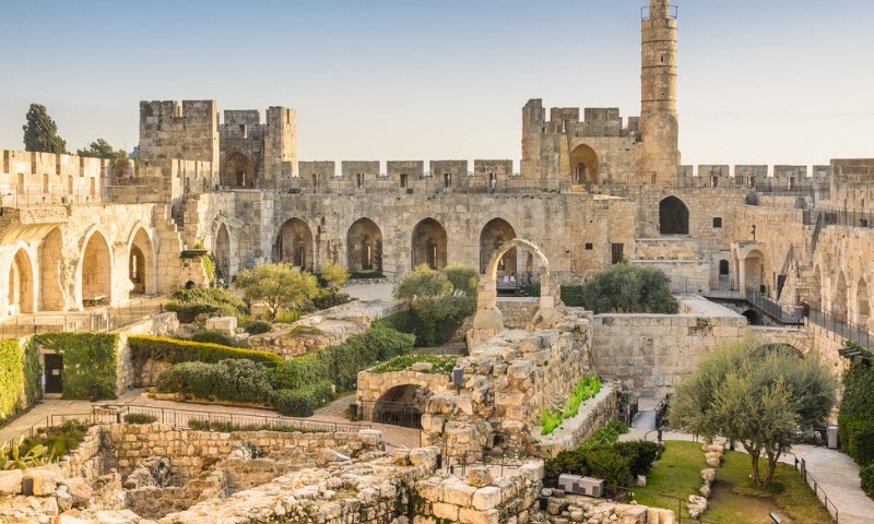 Pogled na Davidovu kulu u starom gradu Jerusalima